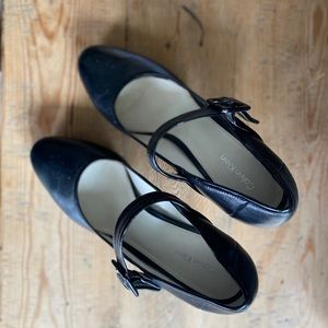 Black shiny Calvin Klein 4” heels